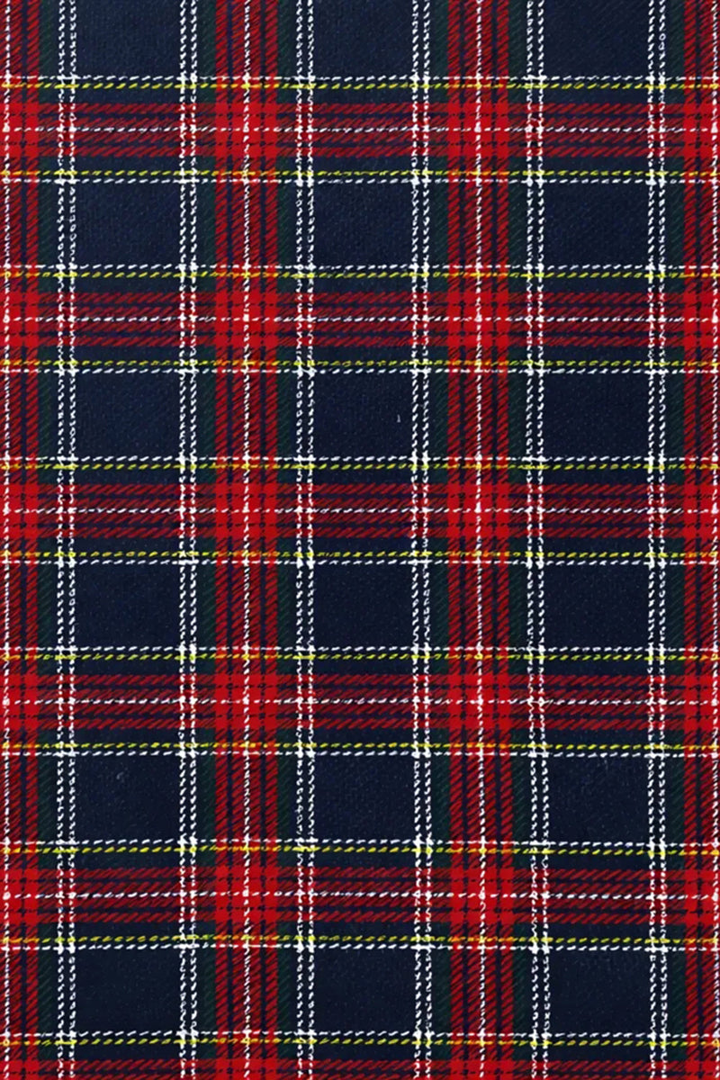 Load image into Gallery viewer, 2 Piece Red and Black Grid Notched Lapel Men Prom Suits