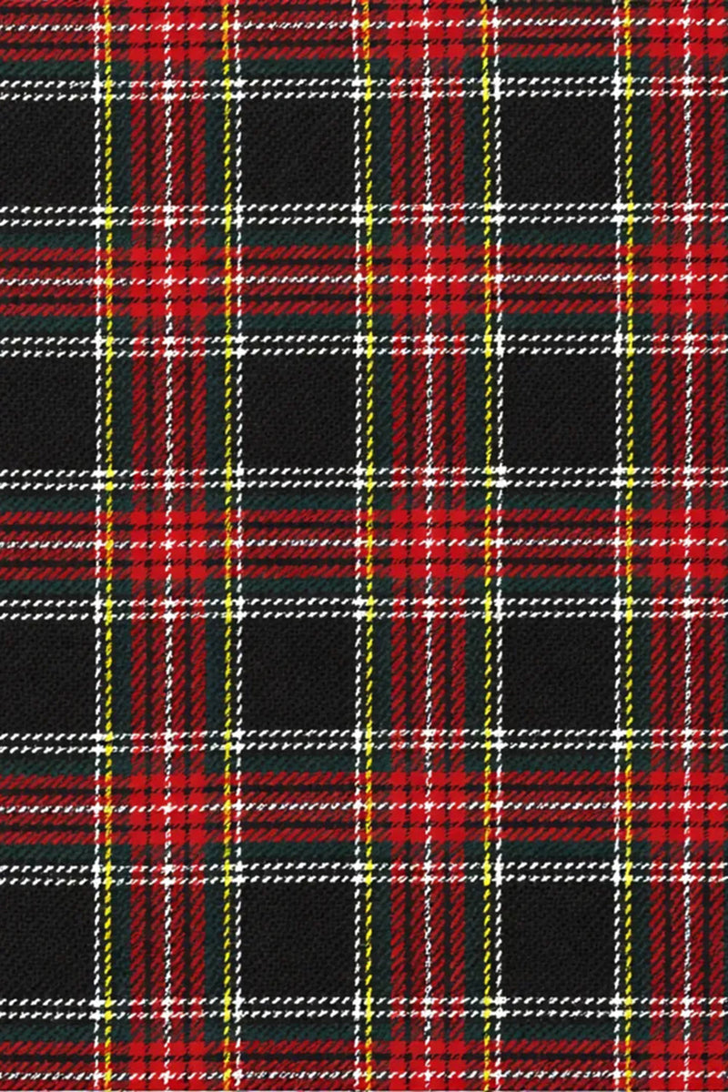 Load image into Gallery viewer, 2 Piece Black and Red Grid Notched Lapel Men Prom Suits