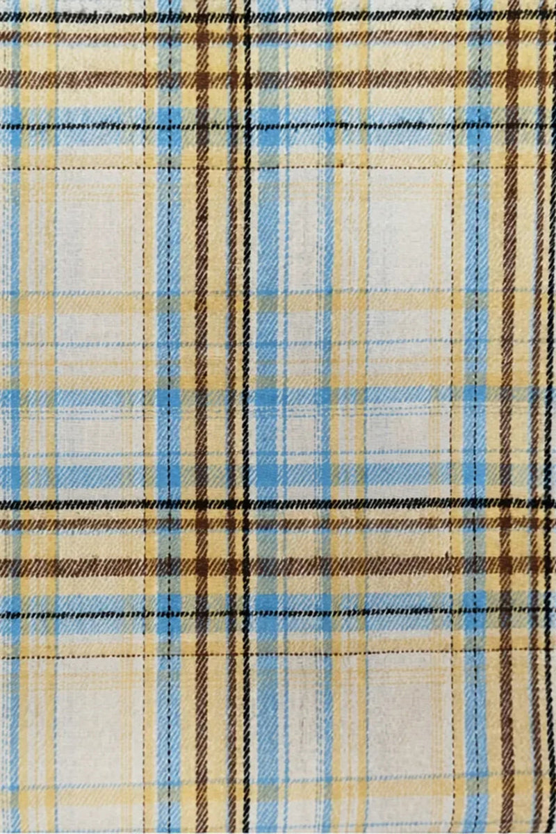 Load image into Gallery viewer, 2 Piece Blue and Green Notched Lapel Grid Men Prom Suits