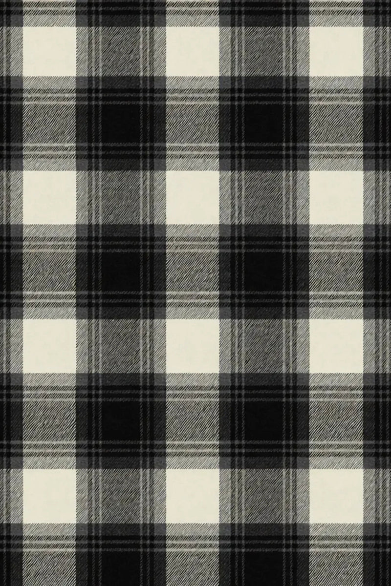 Load image into Gallery viewer, 2 Piece Black and White Notched Lapel Grid Men Prom Suits