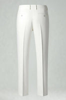 Load image into Gallery viewer, 2 Piece Black and White Notched Lapel Grid Men Prom Suits