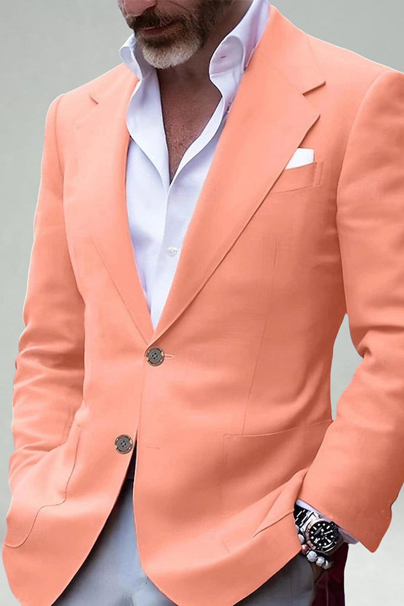 Load image into Gallery viewer, Blush Two Button Notched Lapel Men&#39;s Blazer