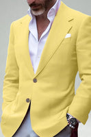 Load image into Gallery viewer, Blush Two Button Notched Lapel Men&#39;s Blazer