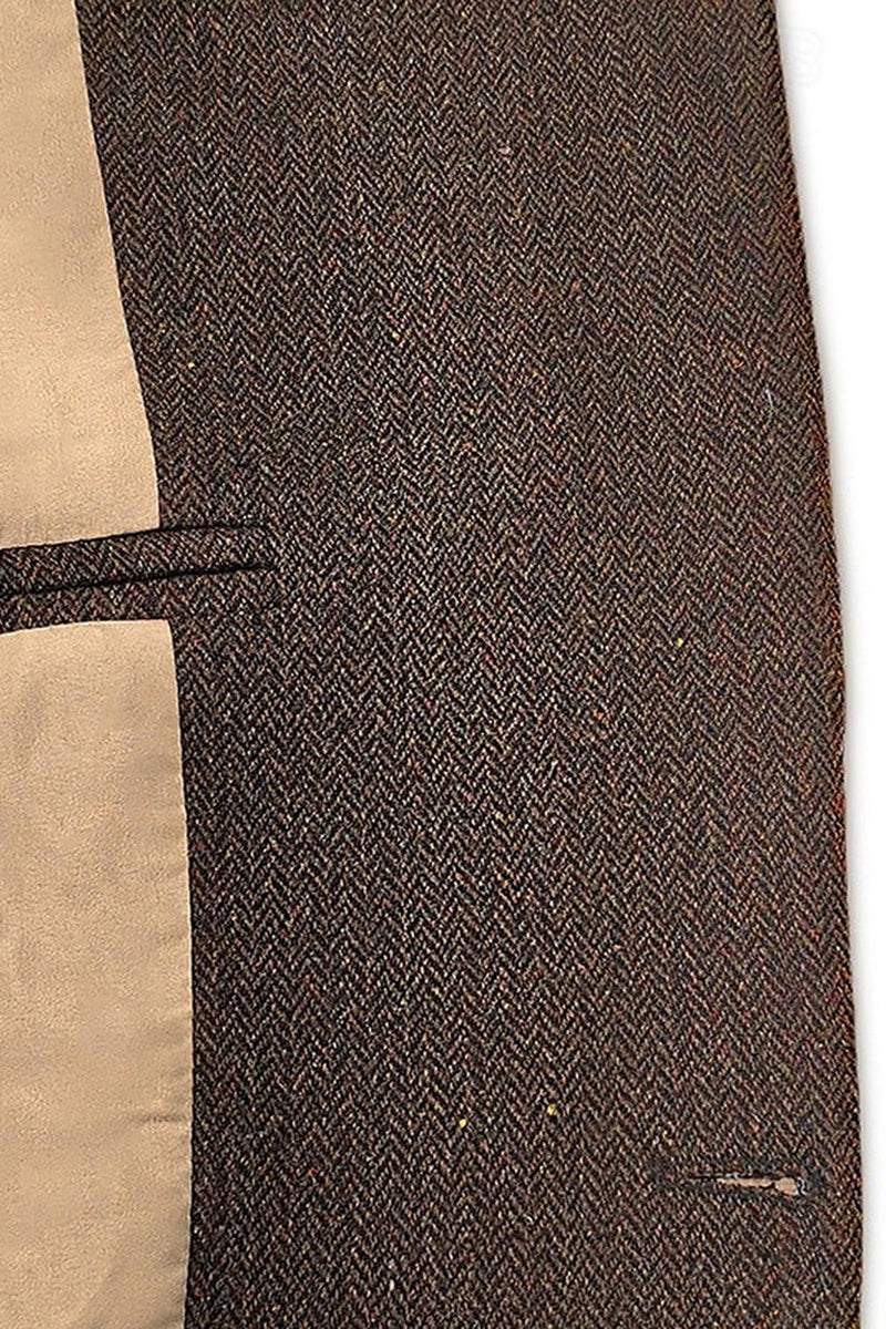 Load image into Gallery viewer, Brown Single Breasted Notch Lapel Long Sleeves Men&#39;s Blazer