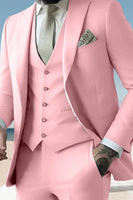 Load image into Gallery viewer, 3 Piece Sage Peak Lapel Single Breasted Men&#39;s Prom Suits with Pockets