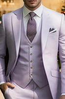 Load image into Gallery viewer, 3 Piece Pink Single Breasted Notched Lapel Prom Men&#39;s Suits