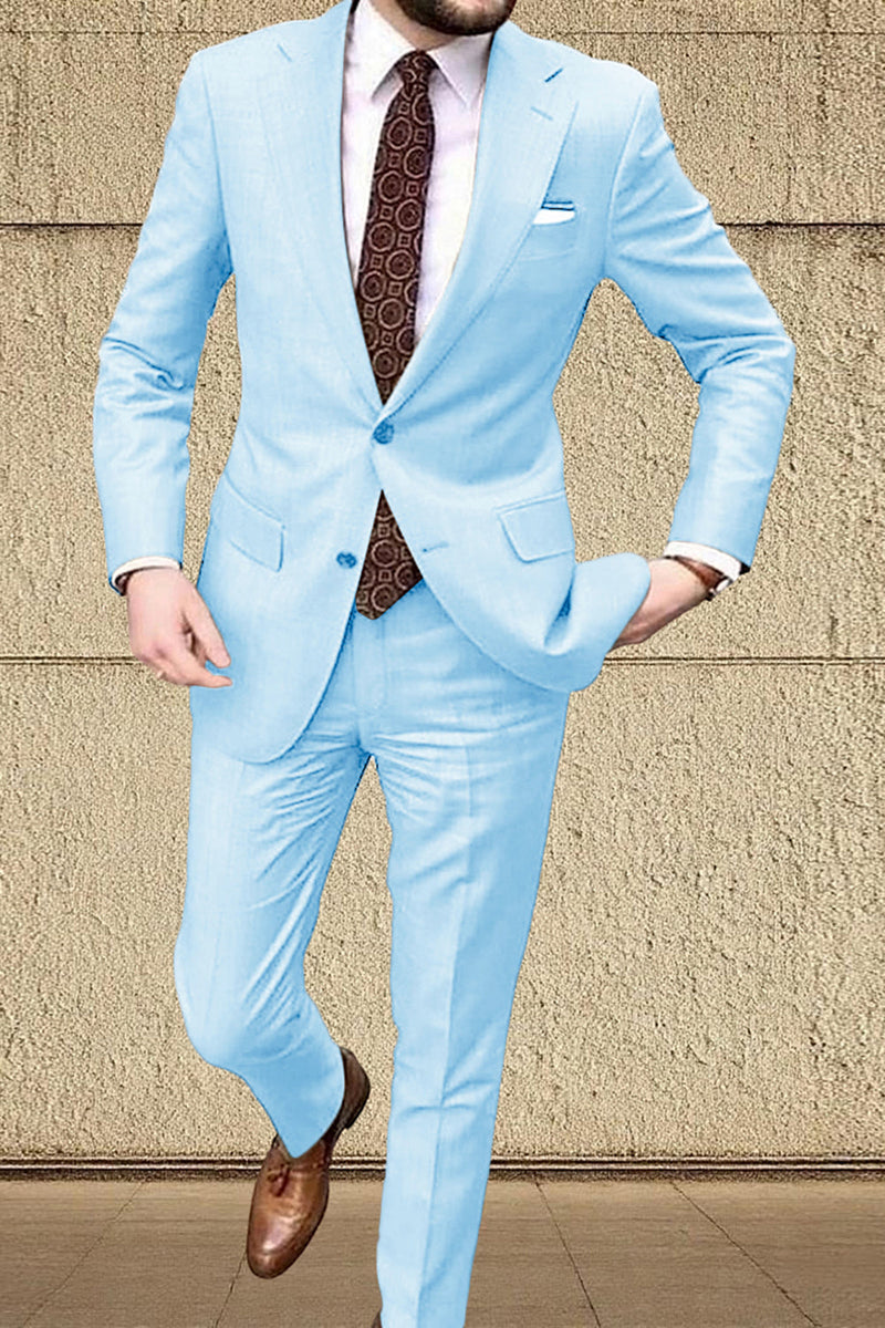 Load image into Gallery viewer, 2 Piece Khaki Single Breasted Men&#39;s Prom Suits with Sleeves