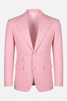 Load image into Gallery viewer, Light Pink Single Breasted Notched Lapel Men Prom Blazer with Sleeves