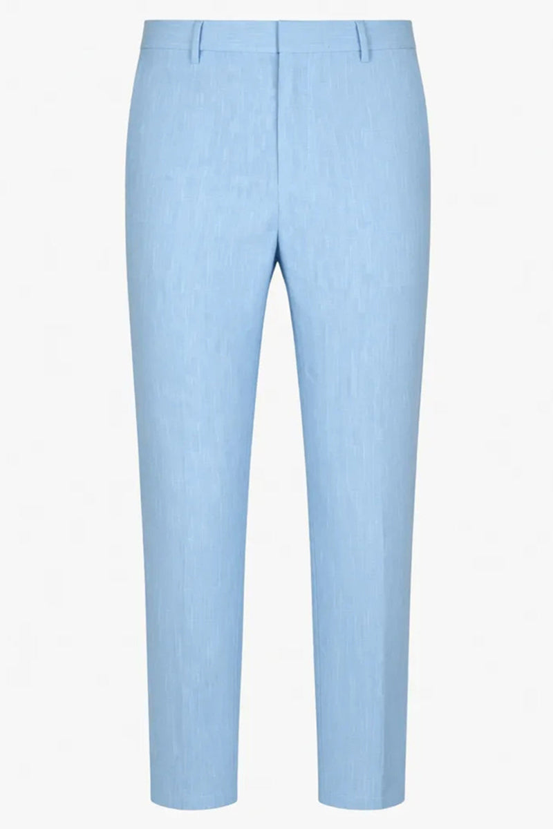 Load image into Gallery viewer, 2 Piece Sky Blue Notched Lapel Single Breasted Men Prom Suits