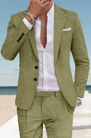 Load image into Gallery viewer, 2 Piece Sky Blue Single Breasted Men Prom Suits with Sleeves