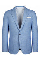 Load image into Gallery viewer, 2 Piece Sky Blue Single Breasted Men Prom Suits with Sleeves