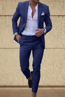 Load image into Gallery viewer, 2 Piece Champagne Single Breasted Notched Lapel Men Prom Suits