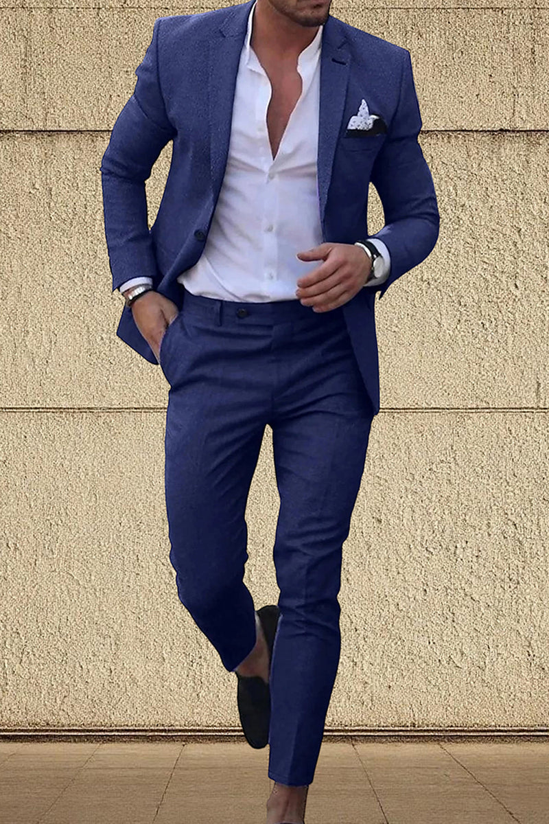 Load image into Gallery viewer, 2 Piece Champagne Single Breasted Notched Lapel Men Prom Suits