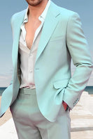 Load image into Gallery viewer, Pink Notched Lapel 2 Piece Single Breasted Men Prom Suits
