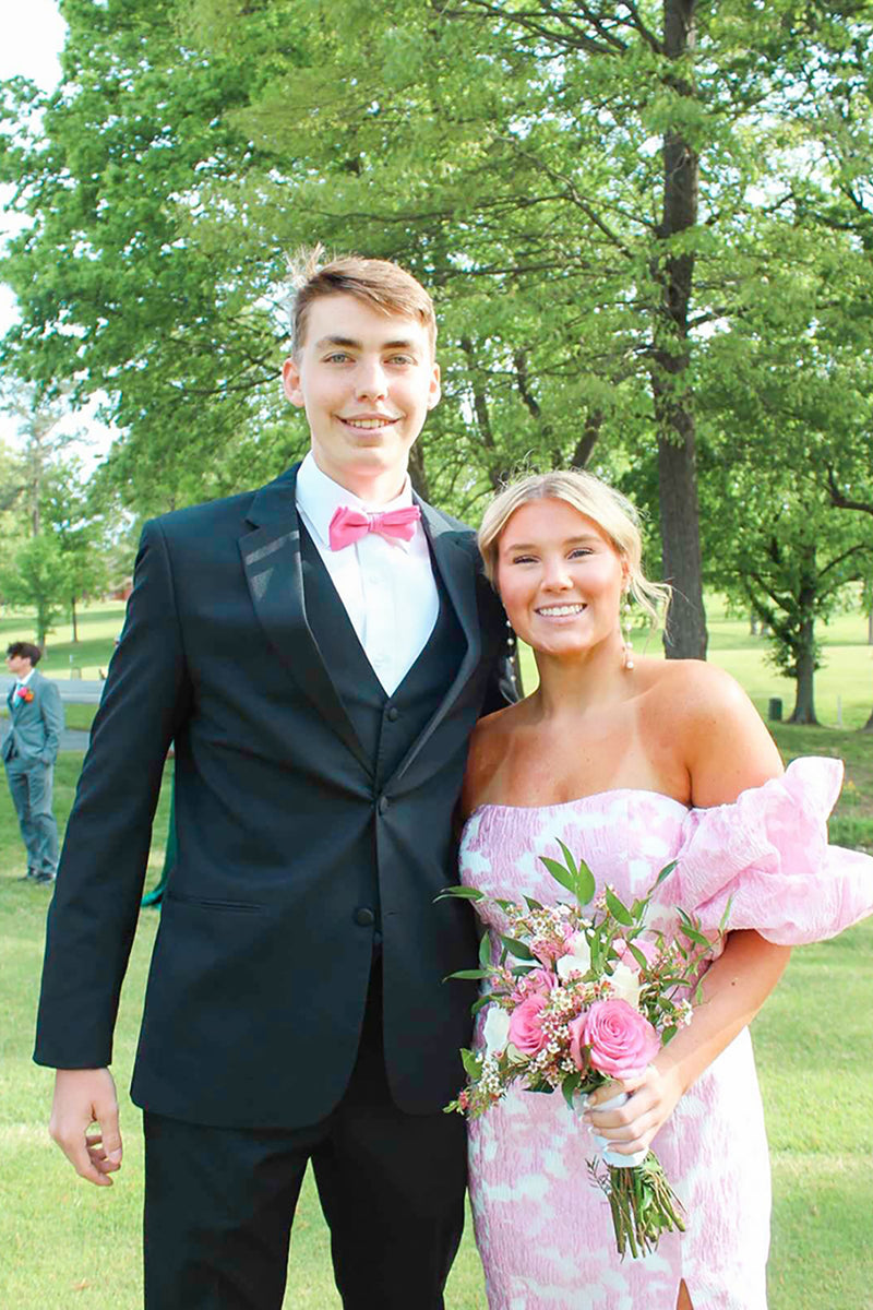 Load image into Gallery viewer, Pink Flower Mermaid Long Prom Dress with Slit