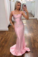 Load image into Gallery viewer, White Mermaid Halter Long Prom Dress with Embroidery
