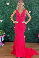 Load image into Gallery viewer, Sparkly Royal Blue Mermaid Long Prom Dress with Cape