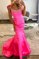 Load image into Gallery viewer, Sparkly Yellow Long Mermaid Prom Dress with Bow
