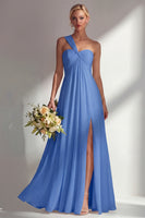 Load image into Gallery viewer, Yellow A Line Convertible Wear Chiffon Backless Long Formal Dress