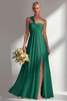 Load image into Gallery viewer, Yellow A Line Convertible Wear Chiffon Backless Long Formal Dress