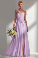 Load image into Gallery viewer, Yellow A Line Convertible Wear Chiffon Backless Long Formal Dress