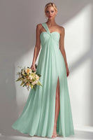 Load image into Gallery viewer, Yellow A Line Convertible Wear Chiffon Backless Long Formal Dress