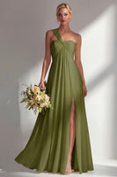 Load image into Gallery viewer, Yellow A Line Convertible Wear Chiffon Backless Long Formal Dress