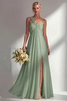 Load image into Gallery viewer, Yellow A Line Convertible Wear Chiffon Backless Long Formal Dress