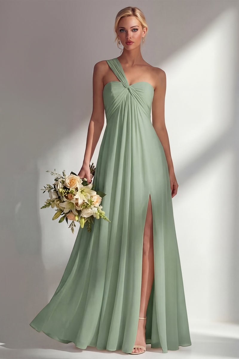 Load image into Gallery viewer, Yellow A Line Convertible Wear Chiffon Backless Long Formal Dress