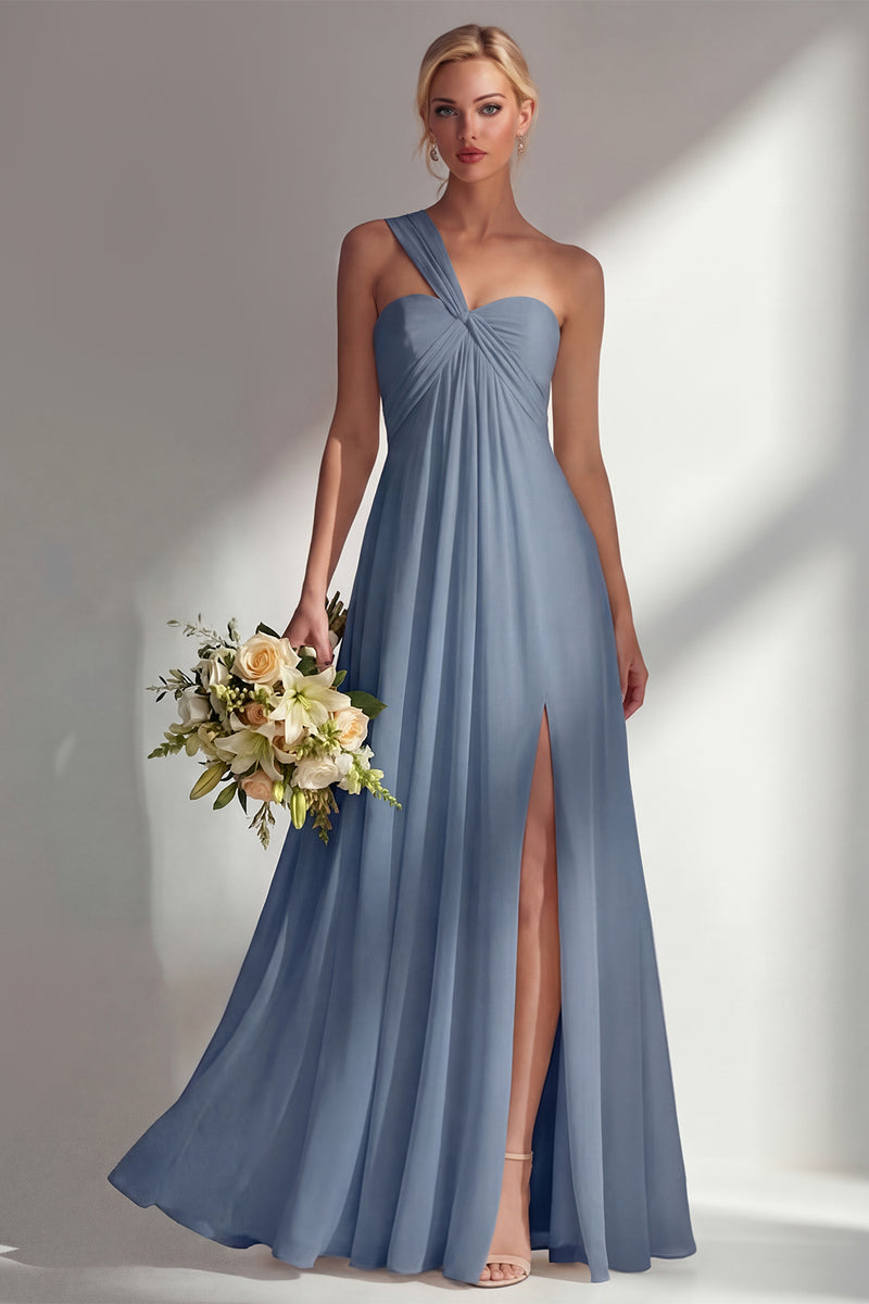 Load image into Gallery viewer, Yellow A Line Convertible Wear Chiffon Backless Long Formal Dress
