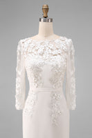 Load image into Gallery viewer, Dusty Rose Floral Bodycon Midi Mother of the Bride Dress with Sleeves