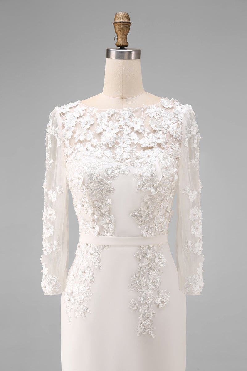 Load image into Gallery viewer, Dusty Rose Floral Bodycon Midi Mother of the Bride Dress with Sleeves