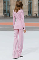 Load image into Gallery viewer, 2 Piece Pink Double Breasted Peak Lapel Business Suits