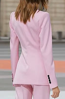 Load image into Gallery viewer, 2 Piece Pink Double Breasted Peak Lapel Business Suits