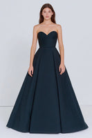 Load image into Gallery viewer, Navy Sweetheart A-Line Long Corset Formal Dress