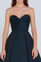 Load image into Gallery viewer, Navy Sweetheart A-Line Long Corset Formal Dress