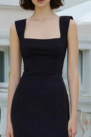 Load image into Gallery viewer, Black and White Thick Straps Mermaid Long Formal Dress with Ruffles