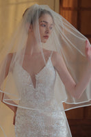 Load image into Gallery viewer, Ivory Long Tulle Bridal Veil