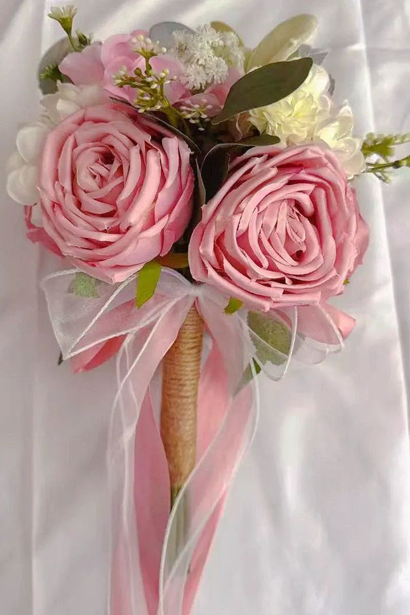 Load image into Gallery viewer, Holding Flower White Bridal Bouquet