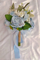 Load image into Gallery viewer, Holding Flower White Bridal Bouquet