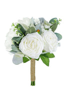 Load image into Gallery viewer, Holding Flower White Bridal Bouquet