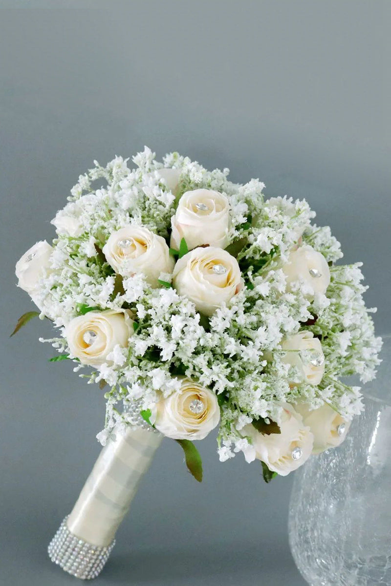 Load image into Gallery viewer, Hand Holding Flower Candy Pink Bridal Bouquet