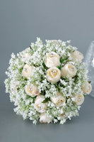 Load image into Gallery viewer, Hand Holding Flower Candy Pink Bridal Bouquet