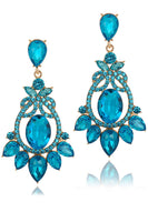 Load image into Gallery viewer, Pink Sparkly Vintage Party Drop Earrings with Rhinestones