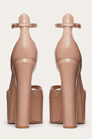 Load image into Gallery viewer, Chunky Black Open Toe Prom High Heels