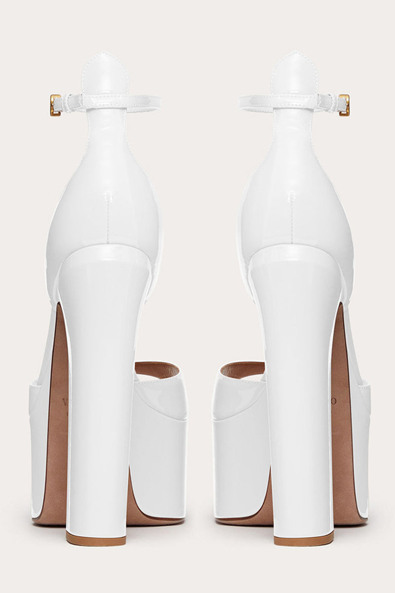 Load image into Gallery viewer, Chunky Black Open Toe Prom High Heels