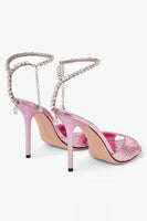 Load image into Gallery viewer, Blue Sparkly Stilettos Prom High Heels with Rhinestones