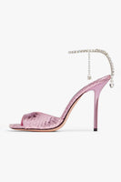 Load image into Gallery viewer, Blue Sparkly Stilettos Prom High Heels with Rhinestones