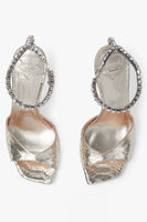 Load image into Gallery viewer, Blue Sparkly Stilettos Prom High Heels with Rhinestones