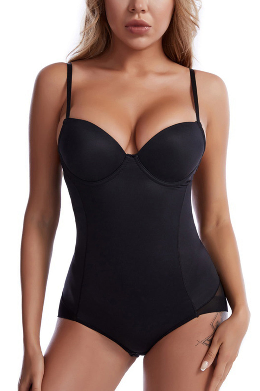 Tummy Control Push Up Black Seamless Shapewear
